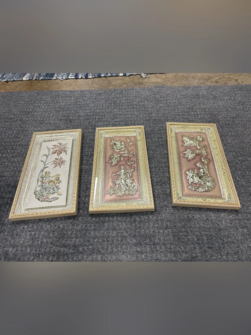 Ornate MCM Four Seasons by Metalart  3D Wall Art Vintage
